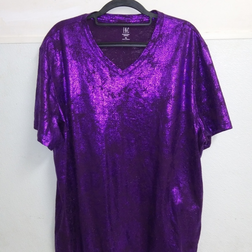 Purple Metallic Tee